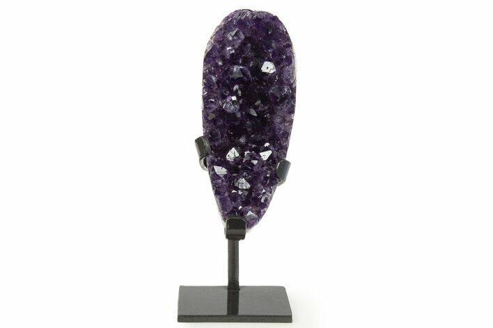 Sparkling Amethyst Geode With Metal Stand - Uruguay #342495